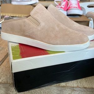 Steve Madden size 12 suede tan mule wedge